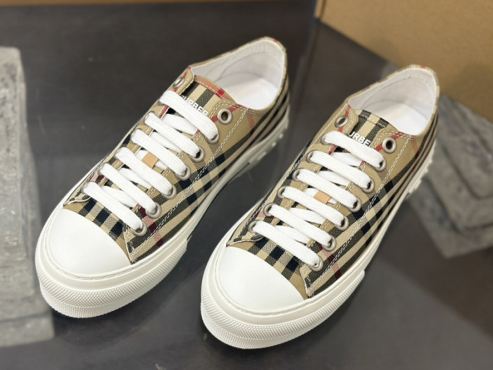 Bur*erry Vintage Check Cotton Sneakers