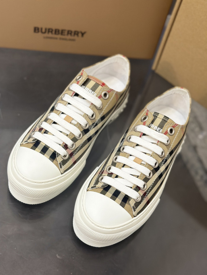 Bur*erry Vintage Check Cotton Sneakers