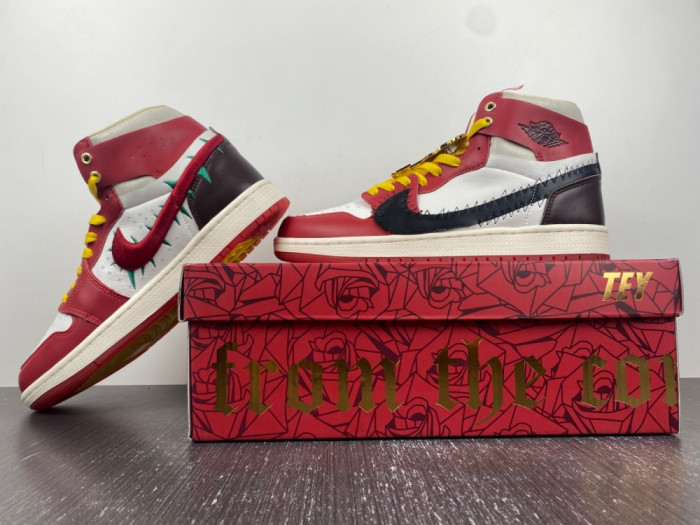 air jordan 1 high zoom air cmft 2 teyana taylor a rose from harlem fj0604-601