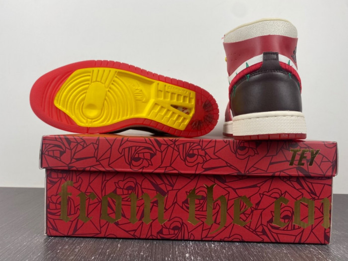 air jordan 1 high zoom air cmft 2 teyana taylor a rose from harlem fj0604-601