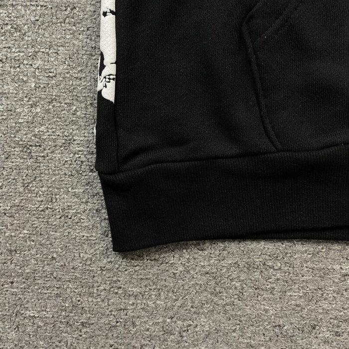 denim tears hoodie black dt01