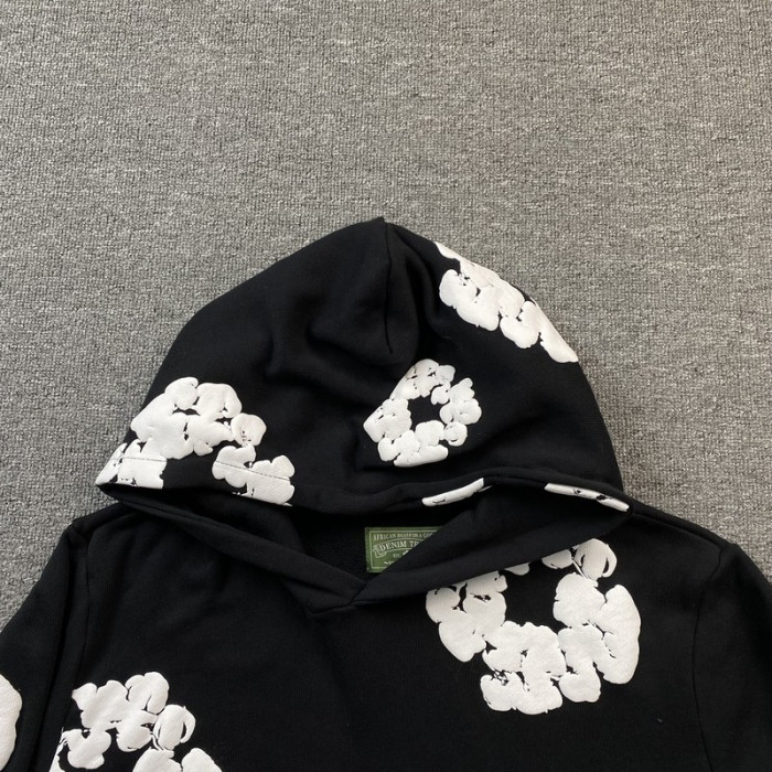 denim tears hoodie black dt01