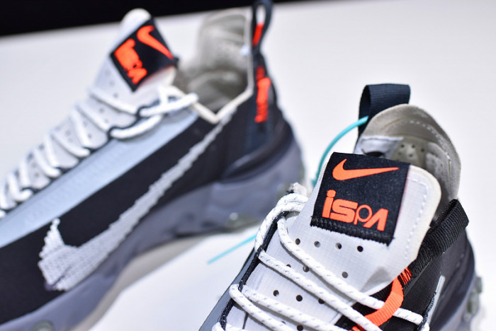 nike react wr ispa black grey ar8555-001