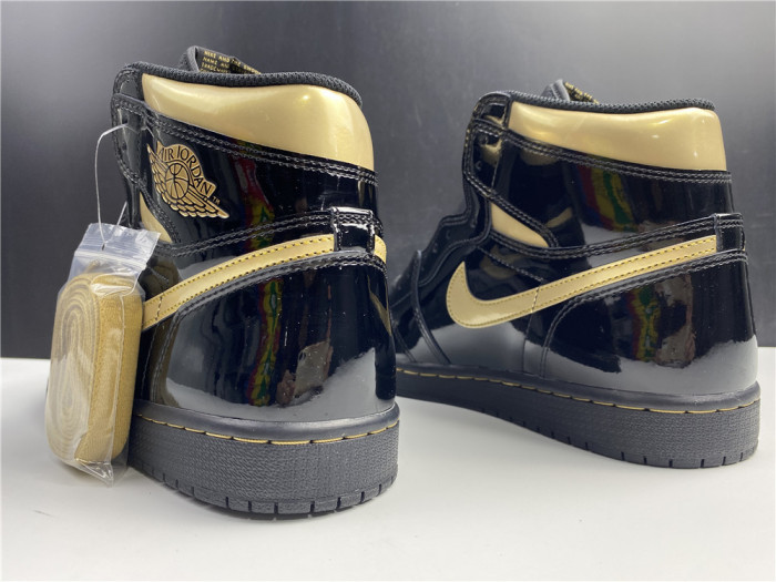 air jordan 1 high og patent ‘black gold’ 555088-032