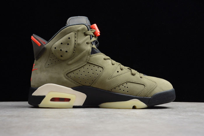 travis scott air jordan 6 medium olive cactus jack cn1084-200