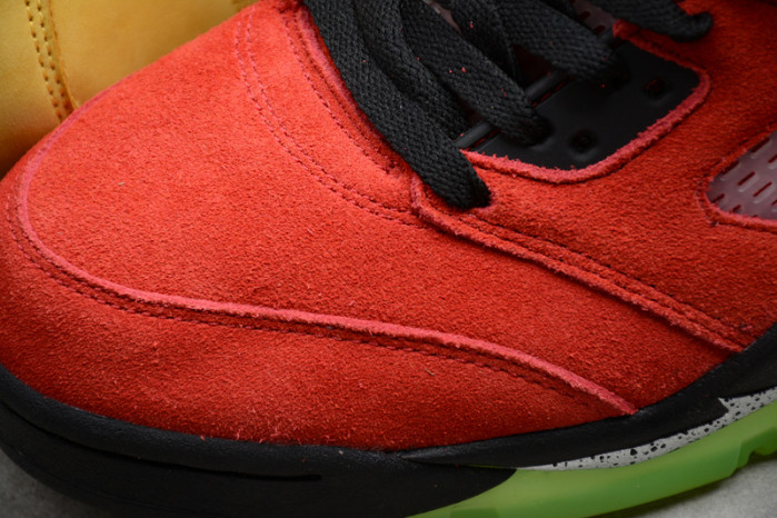air jordan 5 raging bull 2021 red suede dd0587-600