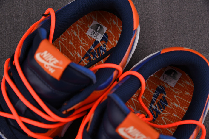 OFW x Nike SB Dunk Low Orange Perple White Shoes CT0856-801