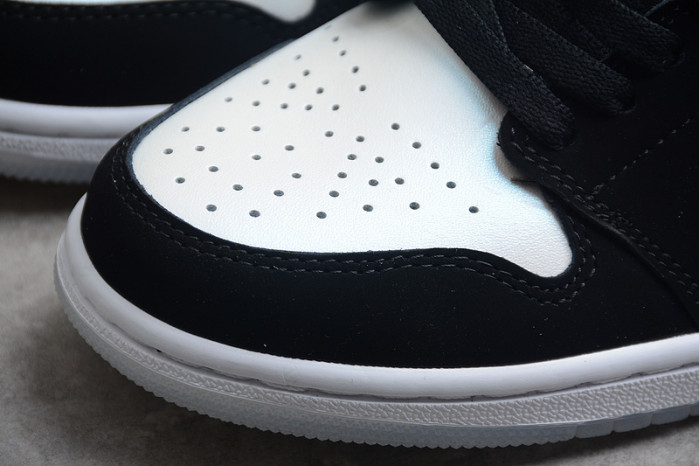 air jordan 1 mid white black Di*m*nd dh6933-100