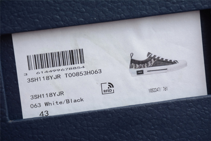 b23 oblique low black white sneakers t00480h051