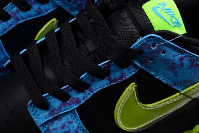 nike dunk low se acid wash baltic blue volt dv1694-900