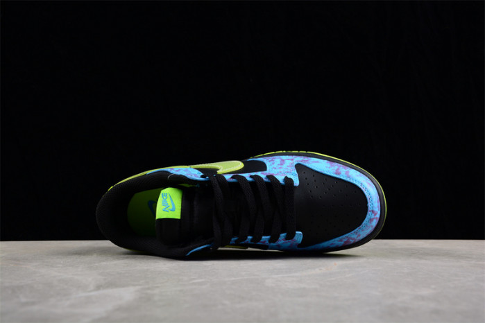 nike dunk low se acid wash baltic blue volt dv1694-900