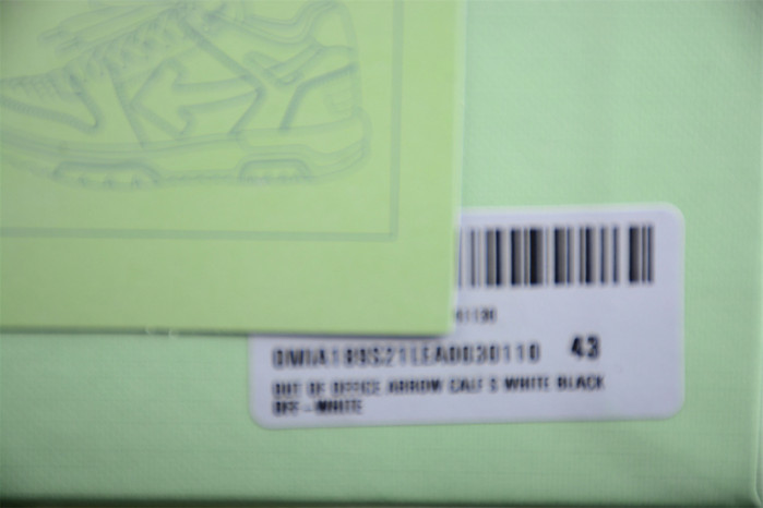 OFW OOO Low Tops White Black SS21 OMIA189S21LEA0030110