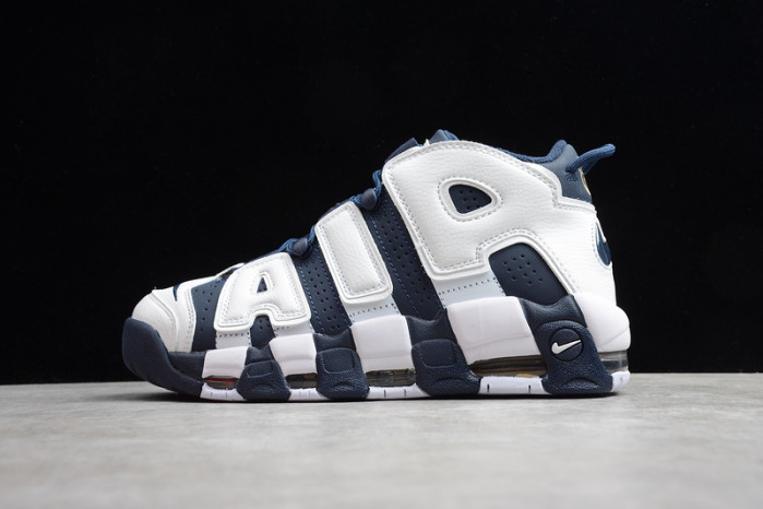 nike air more uptempo “olympic” white/midnight navy 414962-104