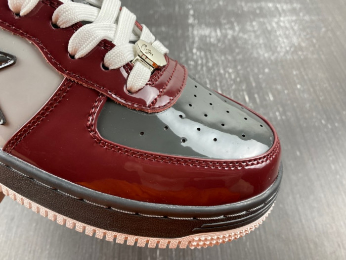 A Bathing Ape Bape Sta Nostalgic Burgundy Grey 1I80-191-006