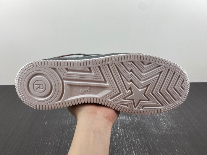 A Bathing Ape Bape Sta Nostalgic Burgundy Grey 1I80-191-006