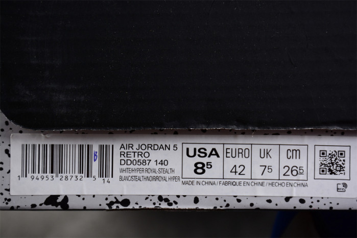 air jordan 5 stealth hyper royal dd0587-140