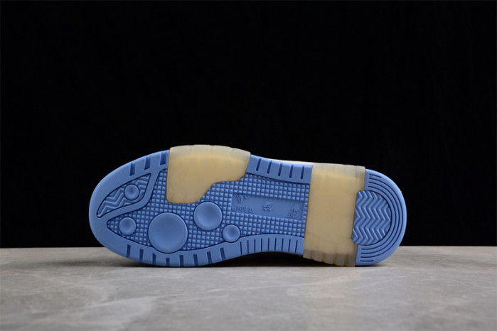 OFW OOO Low Out Of Office Calf Leather White Light Blue OMIA189S21LEA0010140