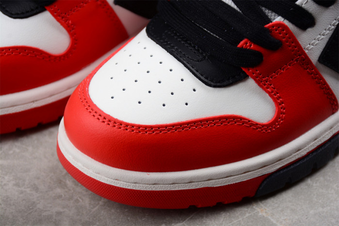 OFW Out Of Office OOO Low Tops Black White Red OMIA189S22LEA0012510