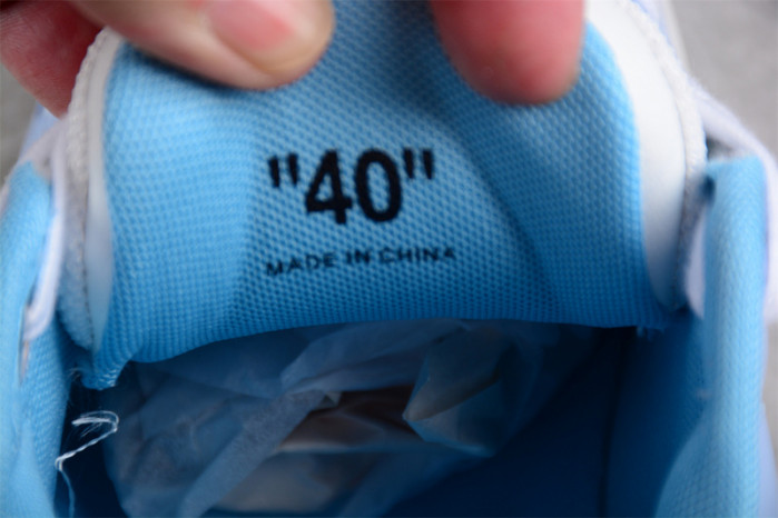 OFW OOO Low Out Of Office Calf Leather White Light Blue OMIA189S21LEA0010140