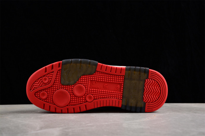 OFW Out Of Office OOO Low Tops Black White Red OMIA189S22LEA0012510