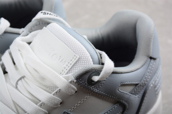 OFW Out Of Office "OOO" Low Tops Grey White OMIA189S22LEA0010109