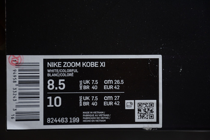 nike kobe 11 elite low 4kb 824463-199