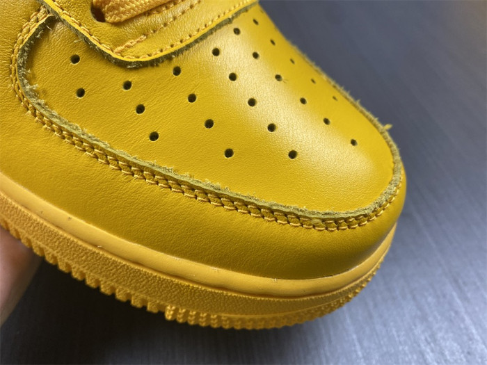 nike air force 1 low ofw university gold metallic silver dd1876-700