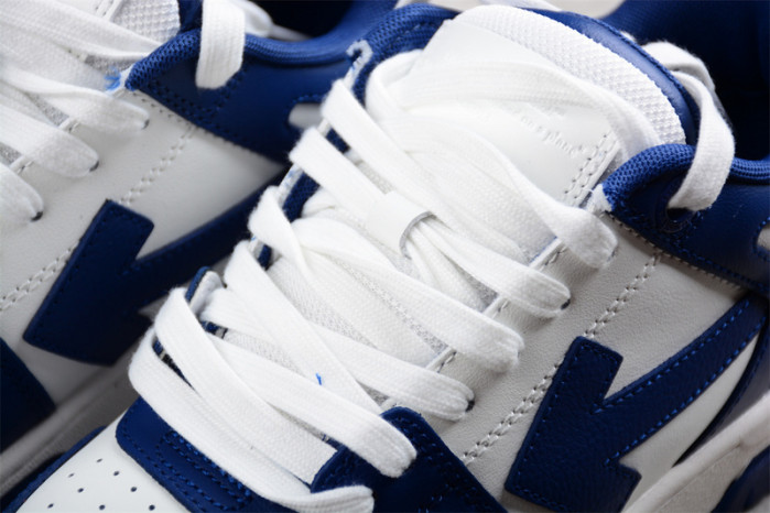 OW Out Of Office "OOO" Low Tops Dark Blue White OMIA189S22LEA0010142