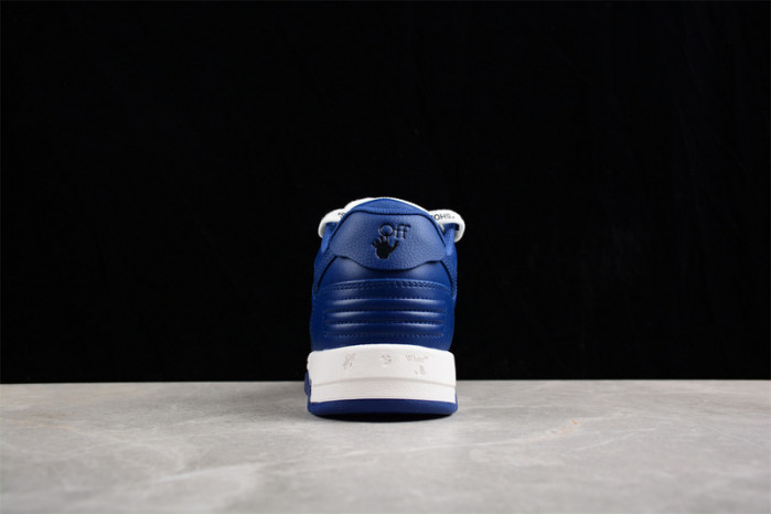 OW Out Of Office "OOO" Low Tops Dark Blue White OMIA189S22LEA0010142