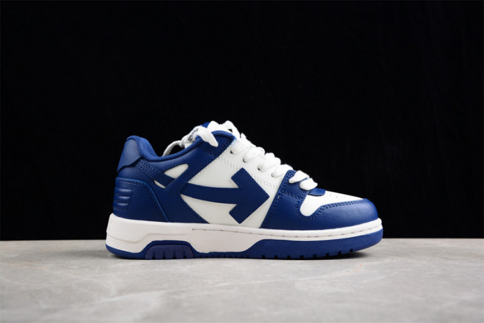 OW Out Of Office "OOO" Low Tops Dark Blue White OMIA189S22LEA0010142