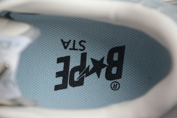 A Bathing Ape Bape Sta Patent Leather White Grey 1I70-291-021