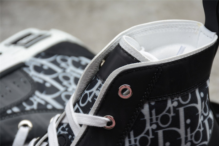 b23 oblique high top sneakers black white t00480h050