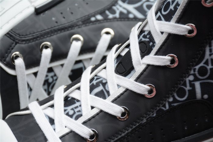 b23 oblique high top sneakers black white t00480h050