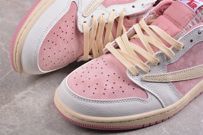 TRAVIS SCOTT X AIR JORDAN 1 LOW OG “white and pink” DM7866-105