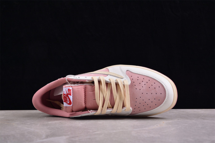 TRAVIS SCOTT X AIR JORDAN 1 LOW OG “white and pink” DM7866-105