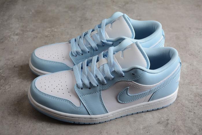 air jordan 1 low white ice blue dc0774-141