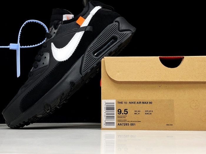 ofw nike air max 90 black aa7293-001