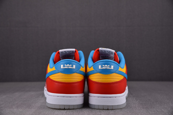 nike dunk low qs lebron james fruity pebbles dh8009-600