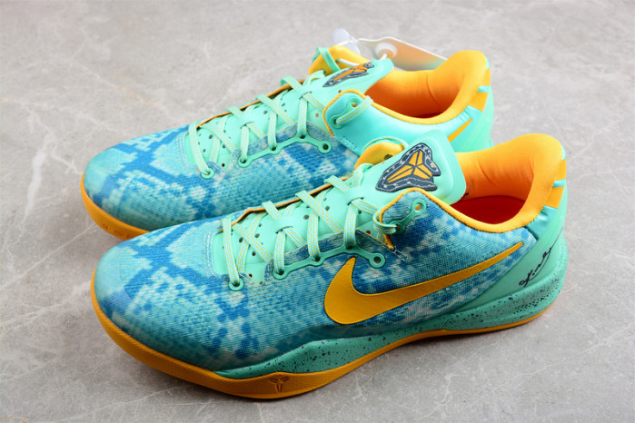 nike kobe 8 system green glow laser orange 555035-304