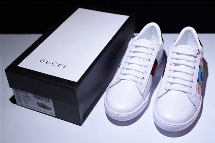G*u*i ace embroidered low-top sneaker with ufo womens