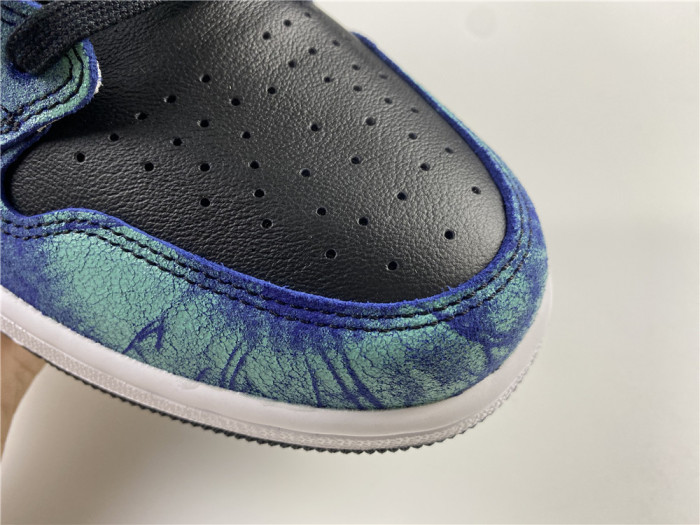 air jordan 1 tie-dye white black aurora green cd0461-100