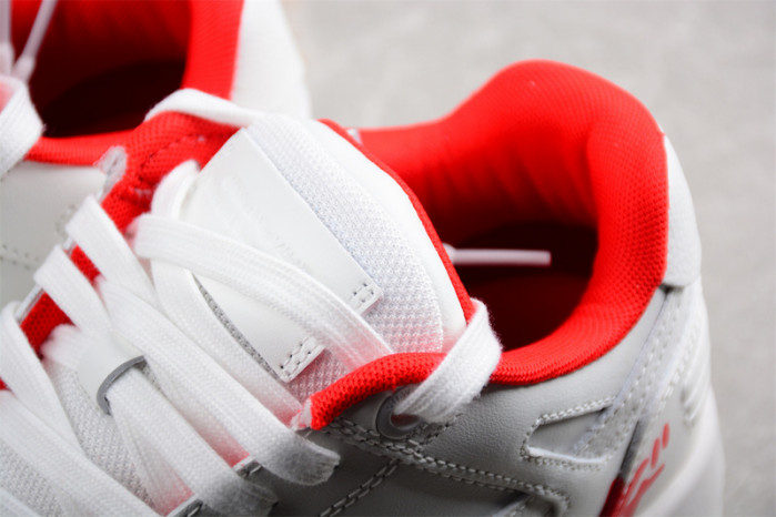 OW Out Of Office OOO Low Tops White Red OMIA189S23LEA0030125