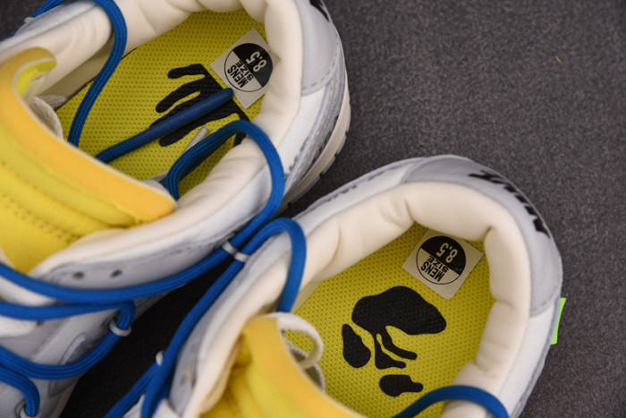 nike dunk low ofw lot 10 dm1602-112