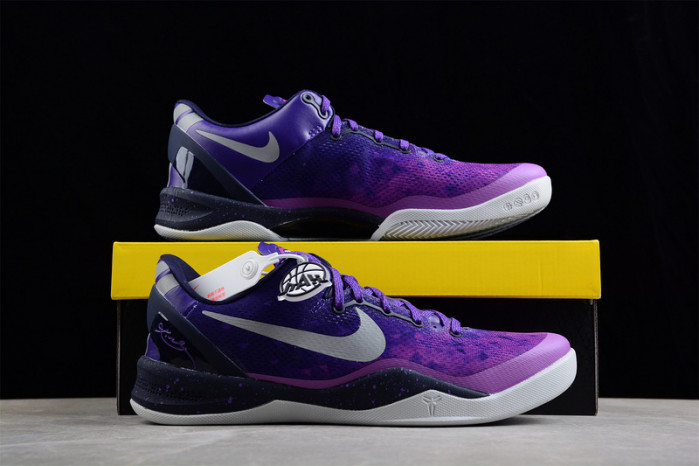 nike kobe 8 playoffs purple platinum 555035-500