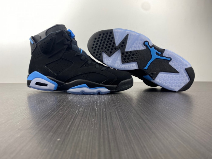 air jordan 6 retro “university blue” mens 384664-006