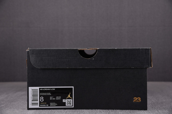 air jordan 1 low black toe(2019) 553558-116