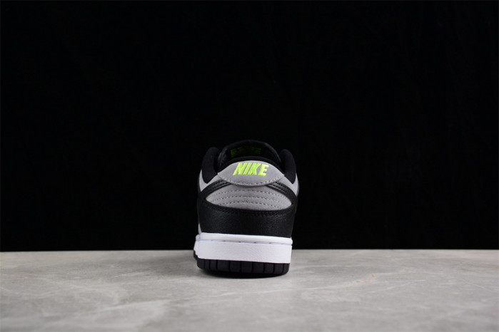 nike dunk low "black/grey/neon green" fq2205-001