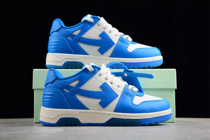 OFW Out Of Office OOO Low Tops White Blue OMIA189F22LEA0014501