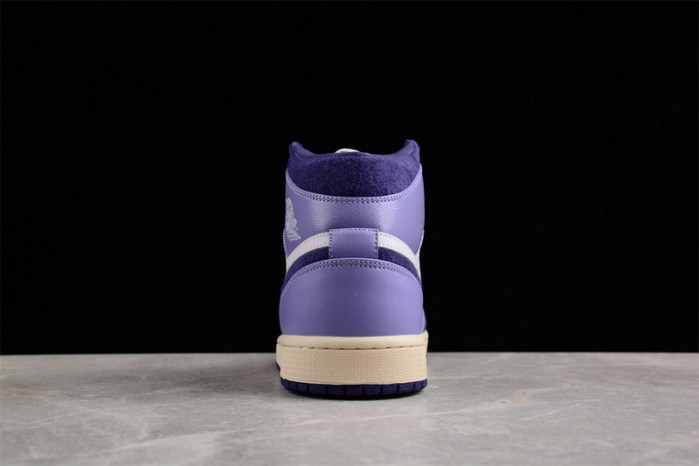 air jordan 1 mid se chenille sky j light purple (women