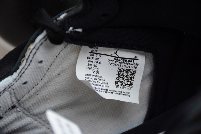 air jordan 1 black white gym red 555088-061